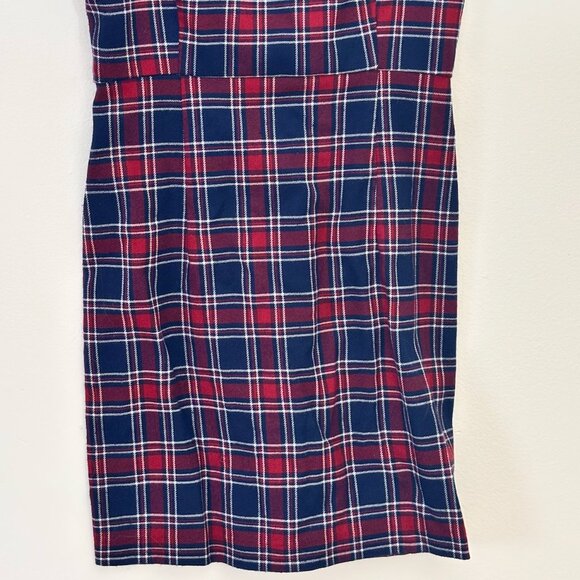 Forever 21 Women's Plaid Red and Blue Dress - Picture 2 of 4
